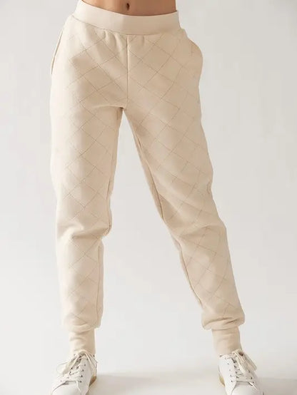 SNOWFALL quilted jogger