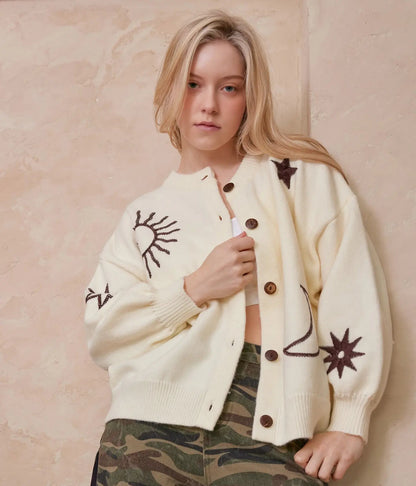 CELESTIAL embroidered cardigan