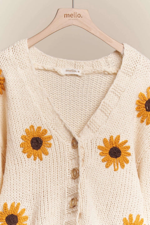 STAY GOLDEN knit cardigan