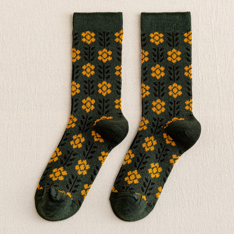 RETRO GARDEN sock