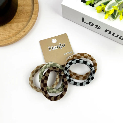 CHECKMATE hair tie (set of 5)