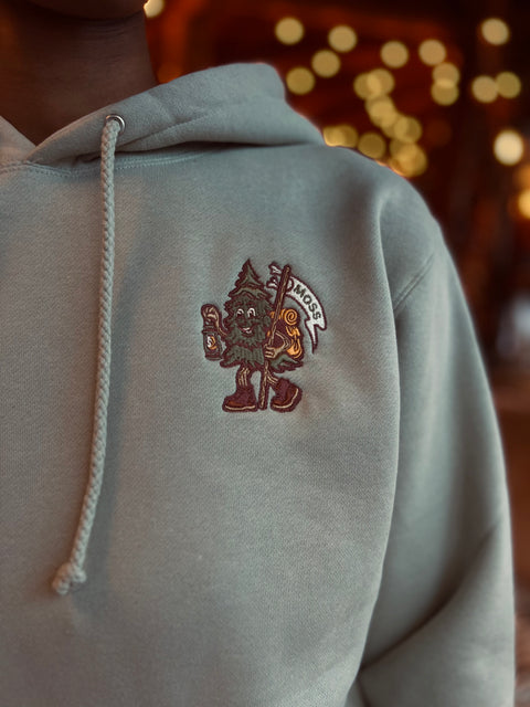 MOSS MASCOT embroidered hoodie
