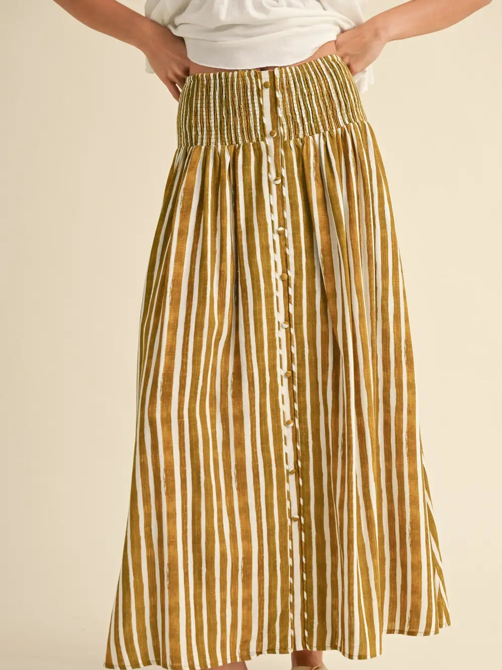 LEMONGRASS smock waist skirt