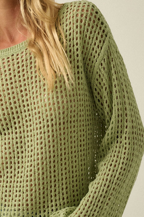 MINT JULIP open-knit sweater