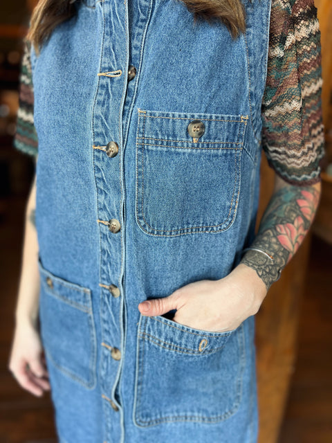 FOR THE WIN denim dress