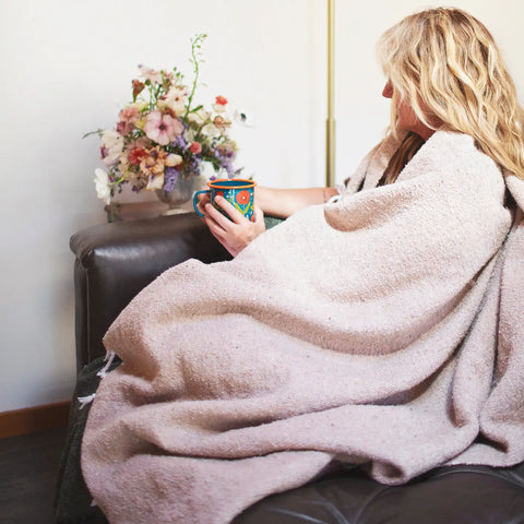 HUNTINGTON handwoven throw blanket