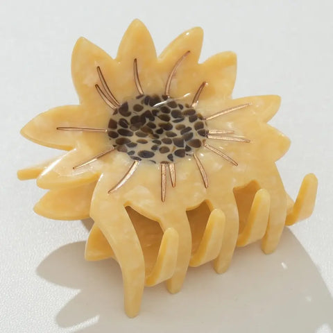 SUNFLOWER claw hair clip