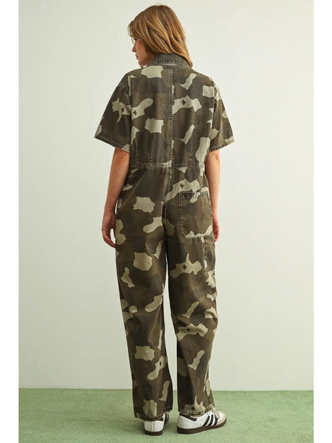 CAMO utility jumpsuit