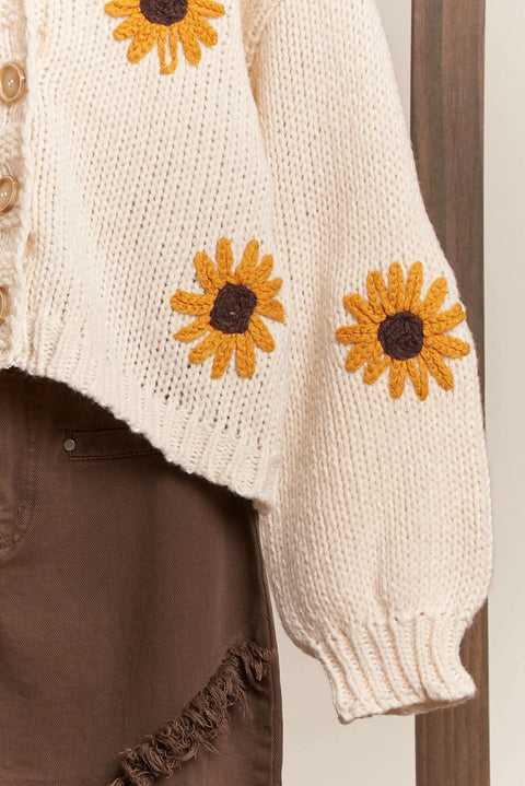 STAY GOLDEN knit cardigan
