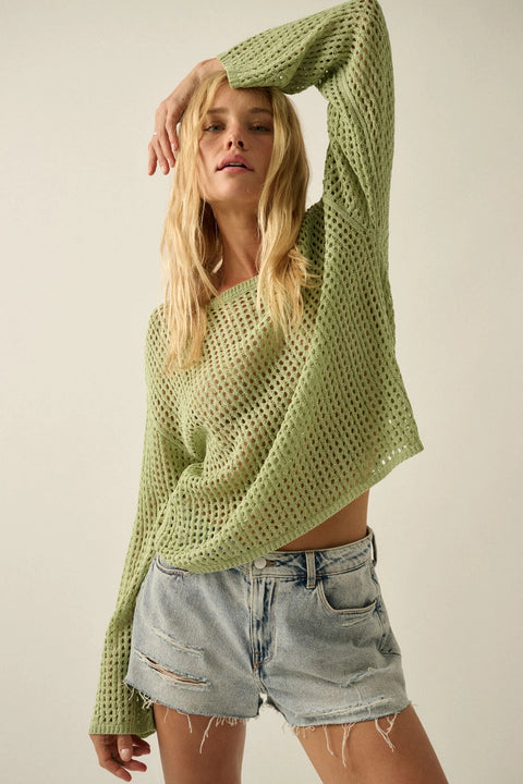 MINT JULIP open-knit sweater