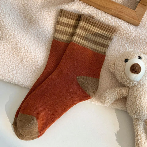 STEP BY STEP retro stripe socks