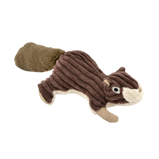 PLUSH SQUIRREL dog toy