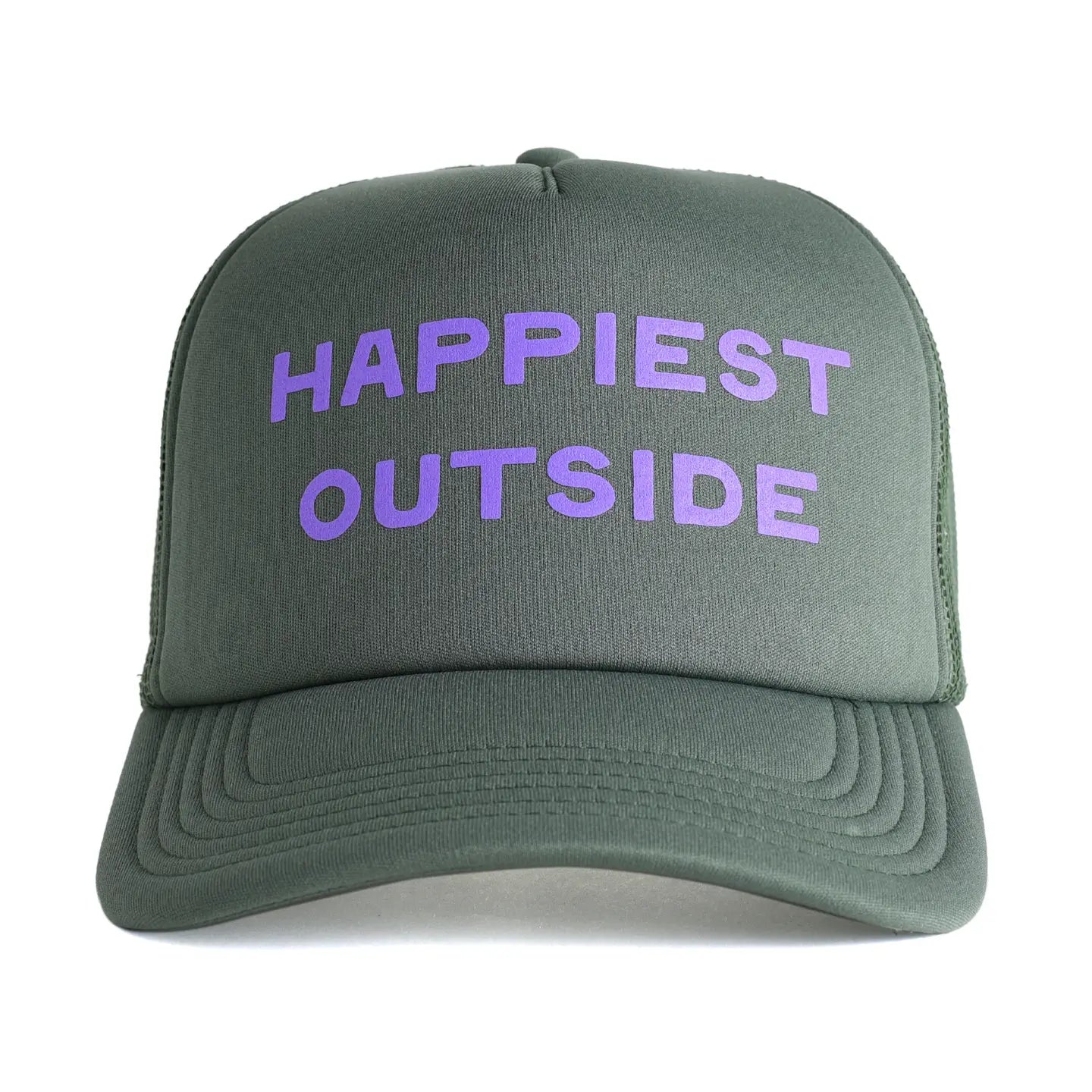 HAPPIEST OUTSIDE recycled trucker hat
