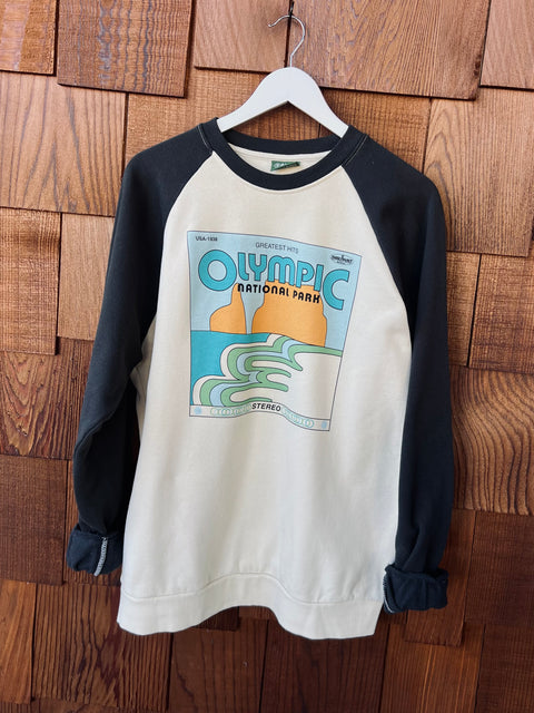 OLYMPIC'S GREATEST HITS raglan crew