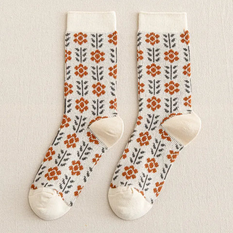 RETRO GARDEN sock