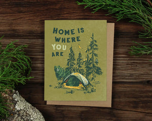 HOME IS WHERE YOU ARE card