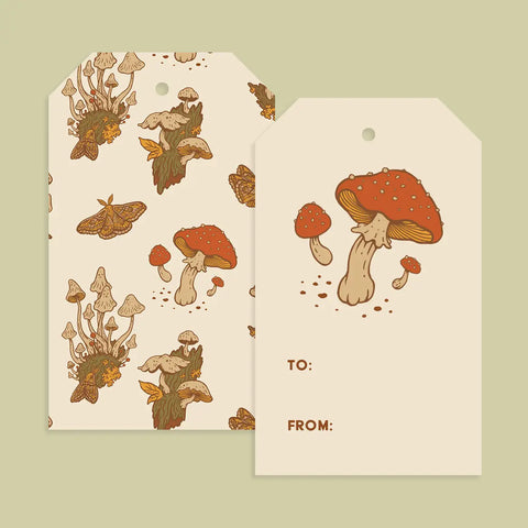 MUSHROOM gift tags (set of 8)