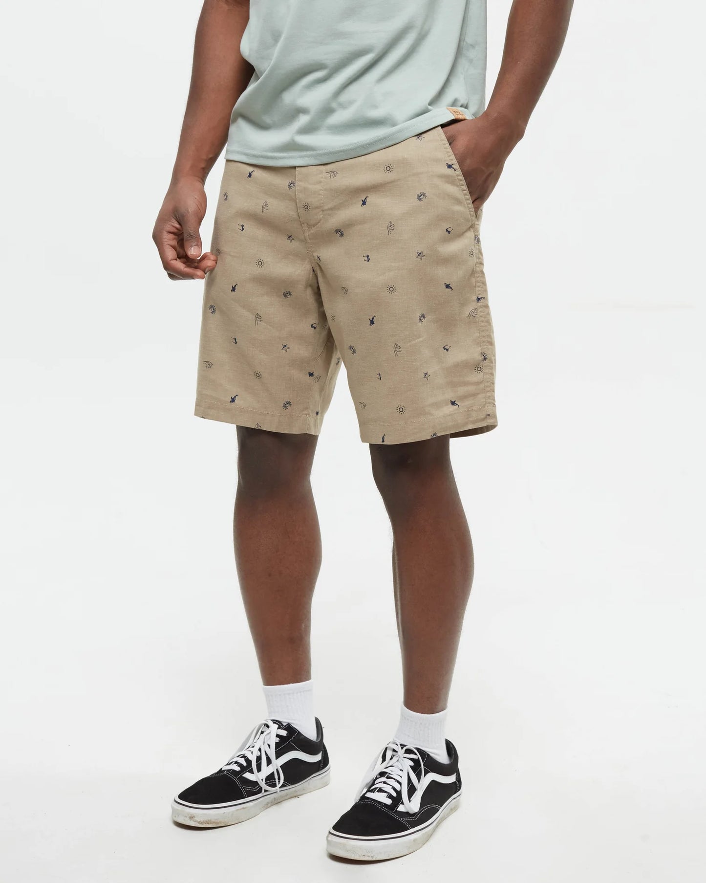 LATITUDE ocean print shorts