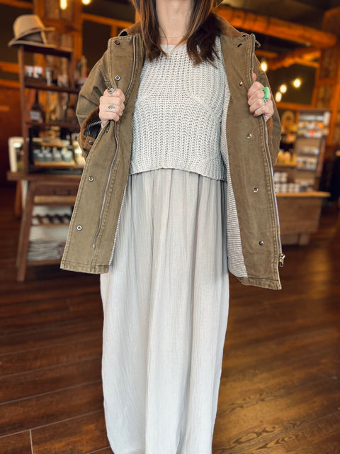 MISTY MORNING knit dress