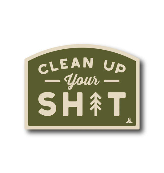 CLEAN UP sticker