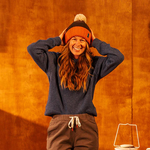 TOPKNOT pompom beanie