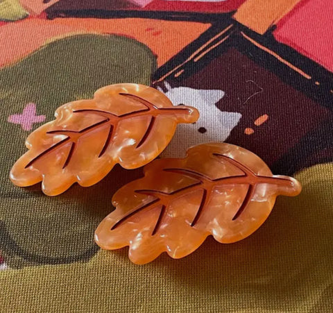 AUTUMN LEAF hair clip