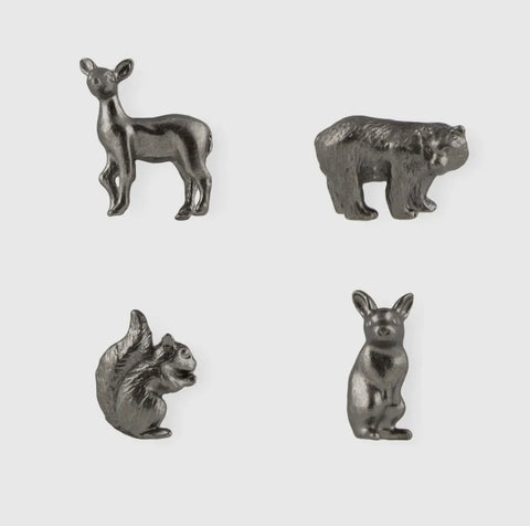 WOODLAND metal magnets 4-pack