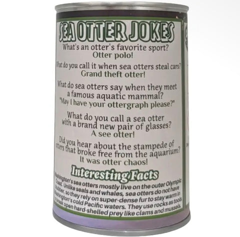 CANNED WASHINGTON SEA OTTER plushie