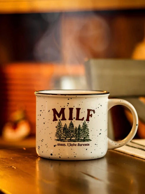 MILF (MAN I LOVE FORESTS) ceramic mug