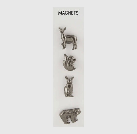 WOODLAND metal magnets 4-pack