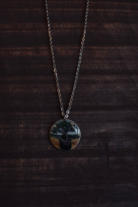TREE OF LIFE handpainted necklace