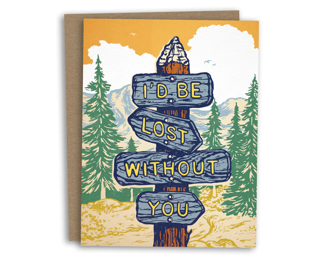 LOST WITHOUT YOU card