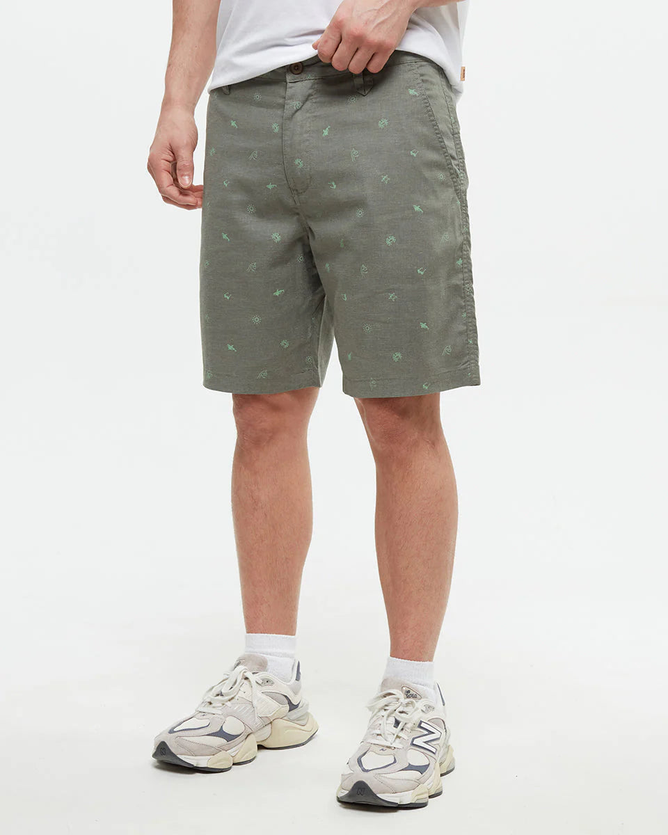 LATITUDE ocean print shorts