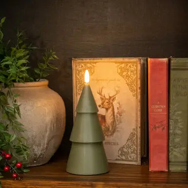 FESTIVE FOREST faux flame candle