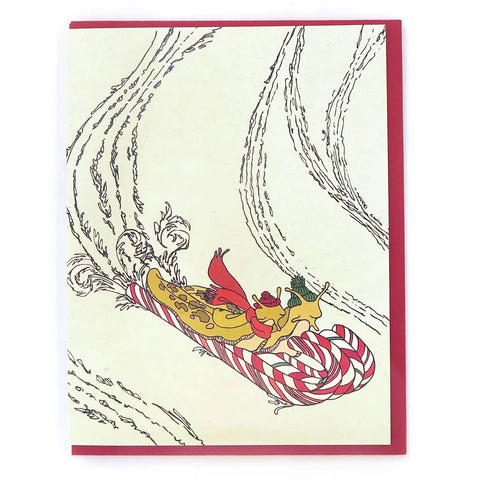 HOLIDAY SLED SLUGS card
