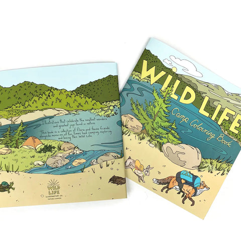 WILD LIFE CAMP COLORING book