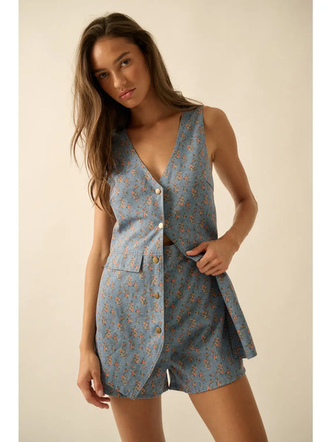 FLOWER CHILD vest romper