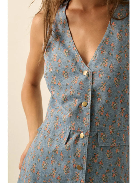 FLOWER CHILD vest romper