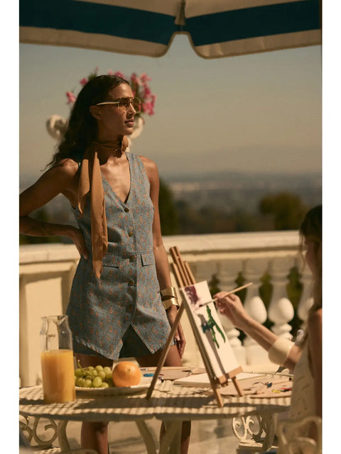 FLOWER CHILD vest romper