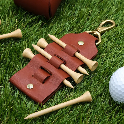GOLF TEE leather tag