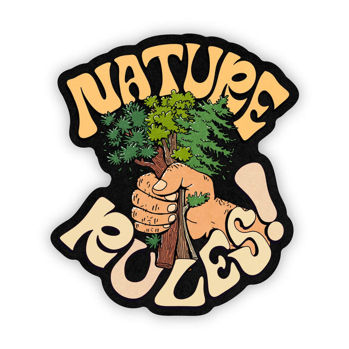NATURE RULES sticker