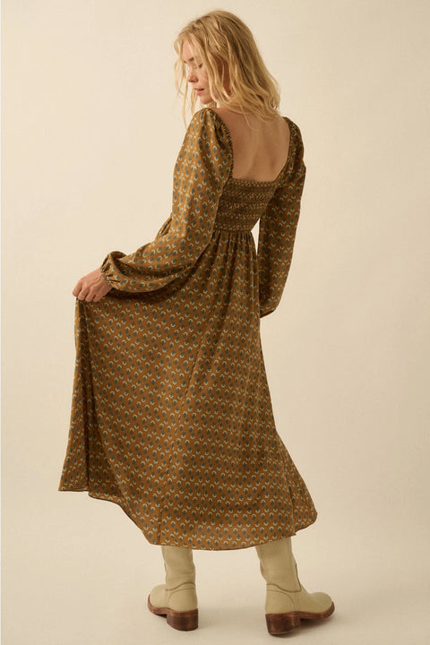 SPRING STEP midi dress