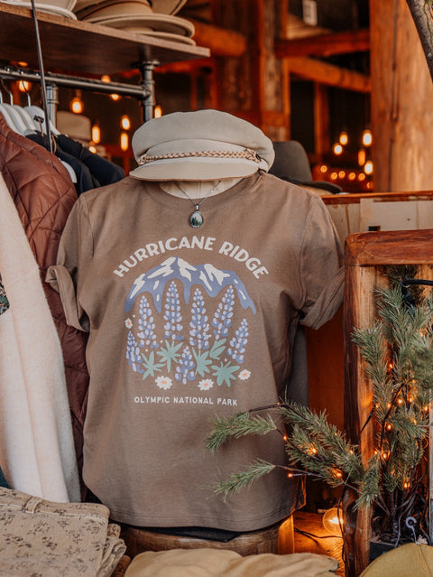 HURRICANE RIDGE boxy cropped tee