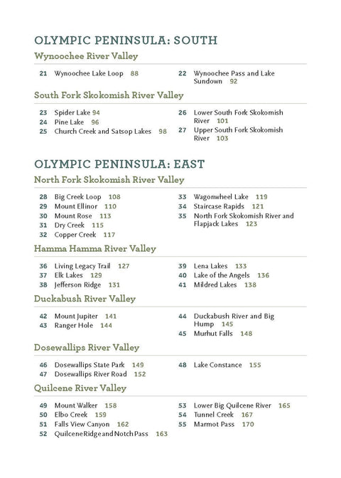 DAY HIKING OLYMPIC PENINSULA guide book