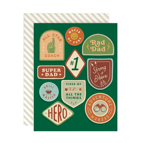 DAD MERIT BADGES card