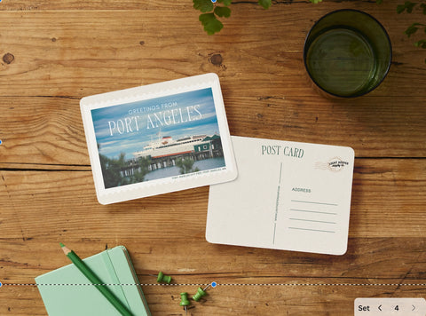 GREETINGS FROM PORT ANGELES post card
