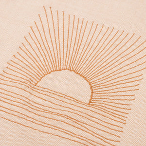 SUNSET herringbone crewneck