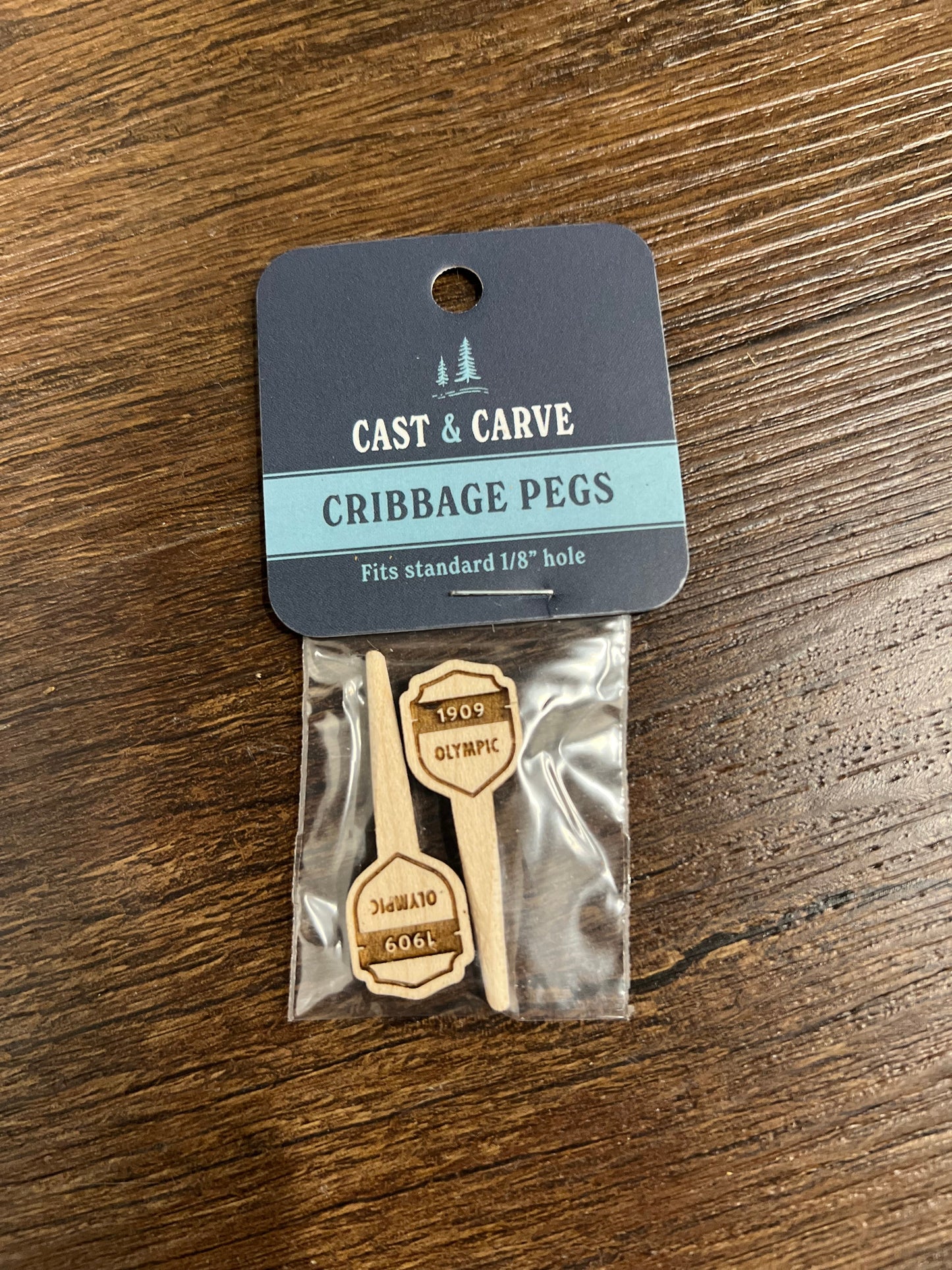 CARVED cribbage pegs