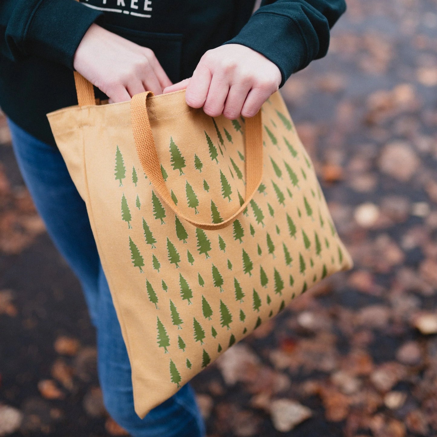 PINE TREES canvas tote bag