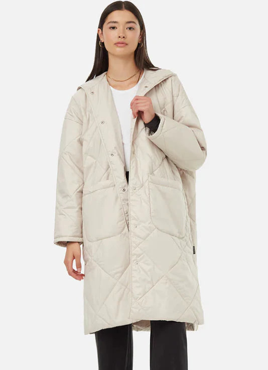 CLOUD SHELL quilted hooded jacket